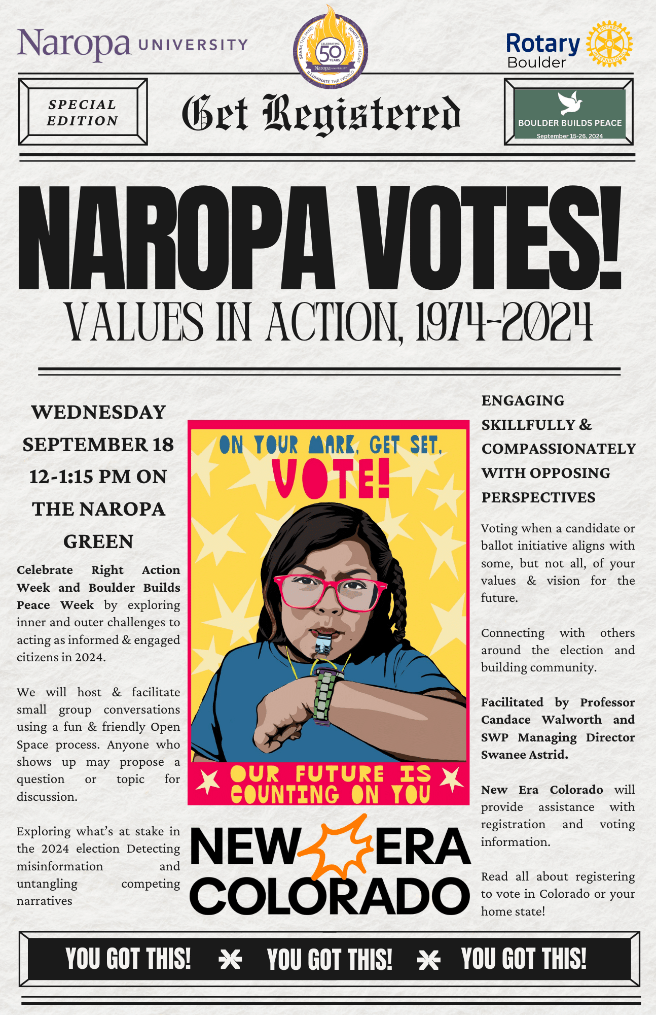 naropa peace week poster